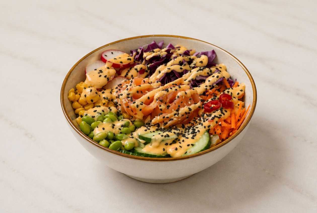 Lososový PokeBowl