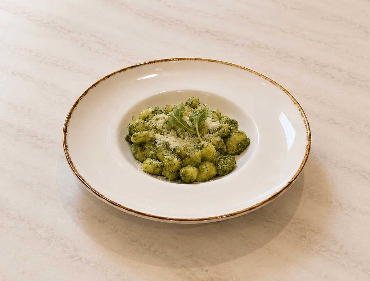 Gnocchi s Bazalkovým pestem