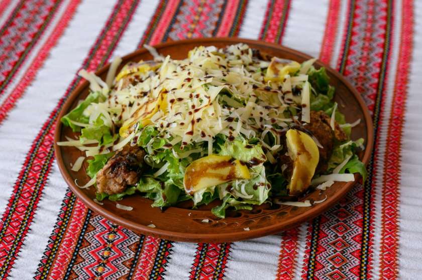 Carpathian warm salad