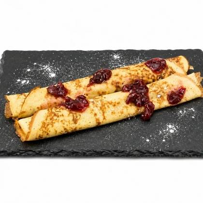 Clatite 2buc cu dulceata de visine