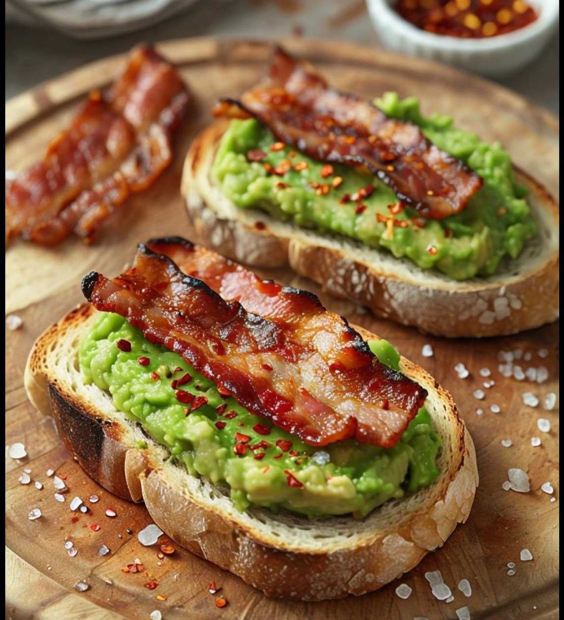 French Toast with Avocado and Prosciutto