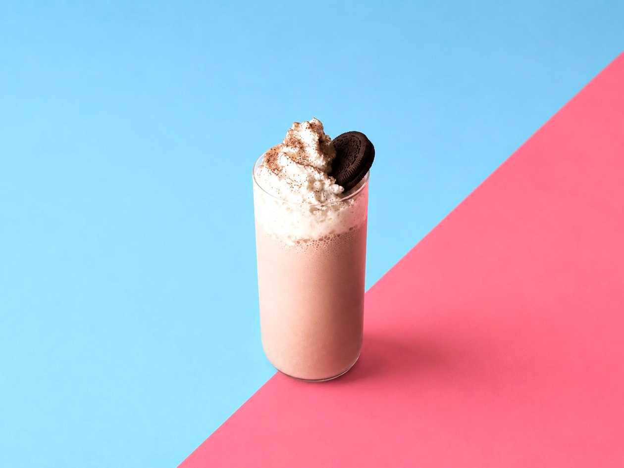 Chocolate Oreo milkshake