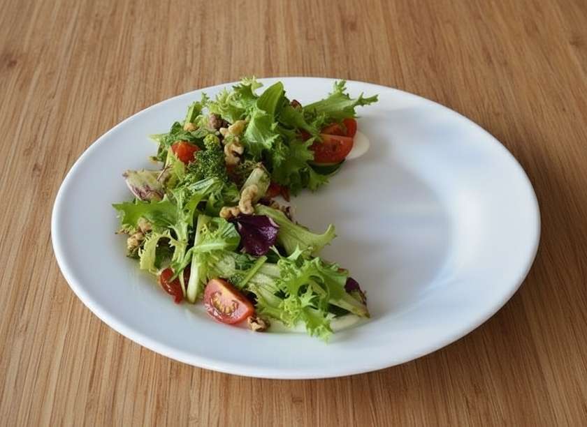 Vegetable Salad with Cream Cheese