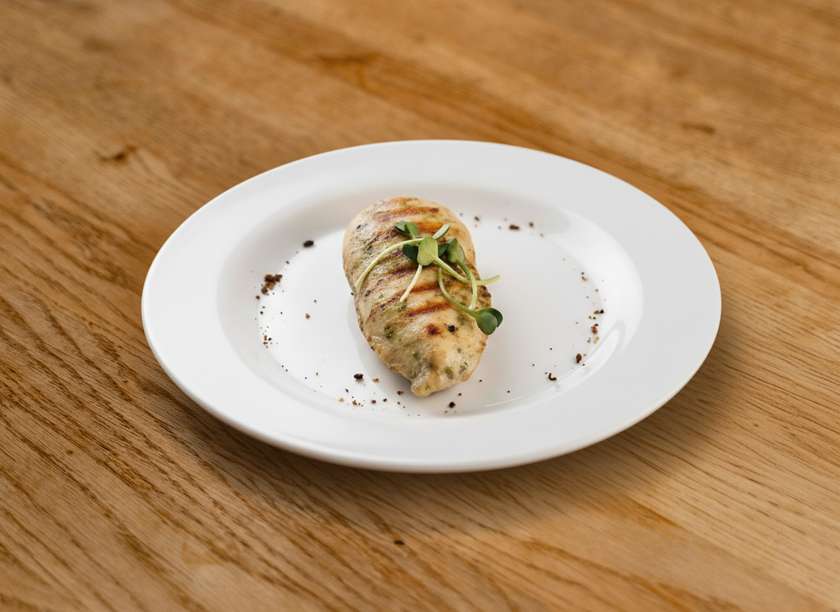 Tender chicken fillet sous vide