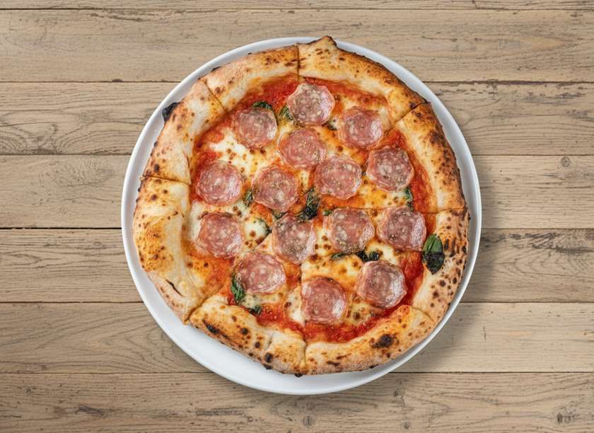 Margarita with farm salami