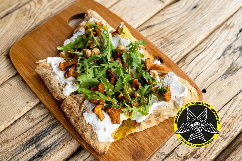 Focaccia with Chanterelles