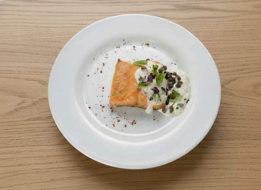 Trout fillet with creamy citrus sauce