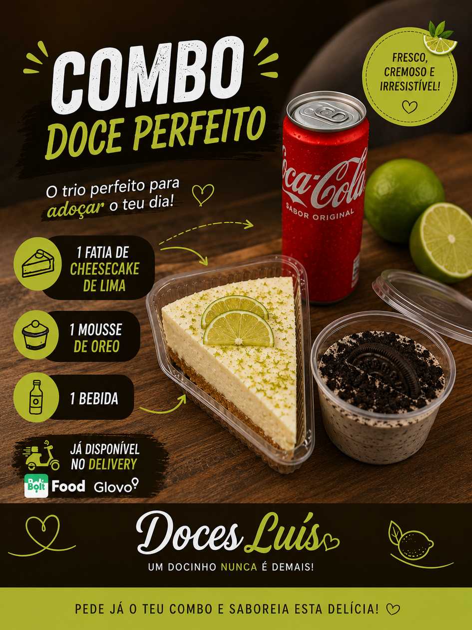 🔥 COMBO DOCE PERFEITO 🍰