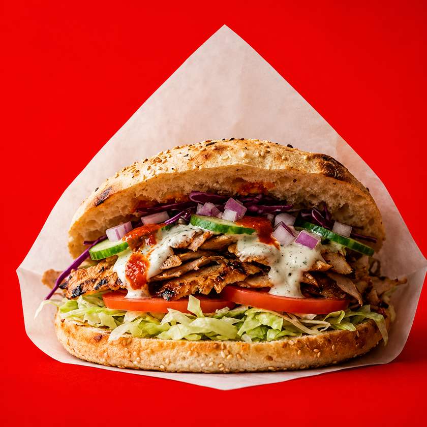 Kebabas duonoje