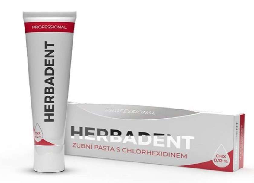 HERBADENT PROFESSIONAL toothpaste with CHX 0.12% 40g