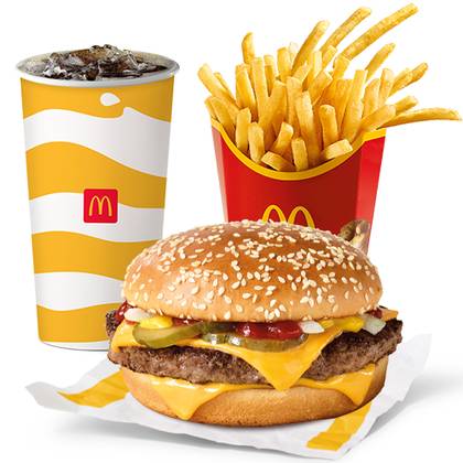 QUARTER POUNDER WITH CHEESE MEAL (LARGE)