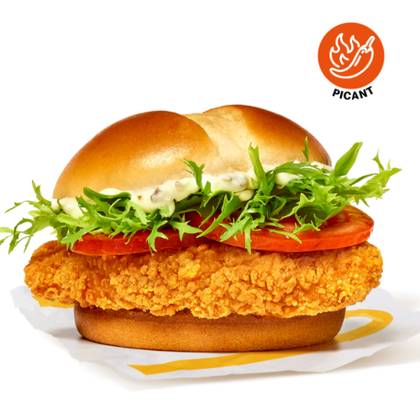MCCRISPY FRESH 210G CHICKEN, SAUCE, TOMATO, LETTUCE