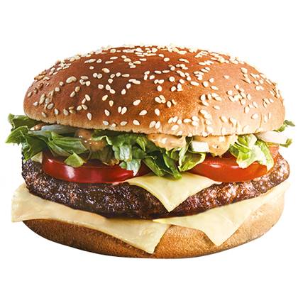 BIG TASTY BEEF BURGER, CHEESE, VEGETABLES, SAUCE 321G