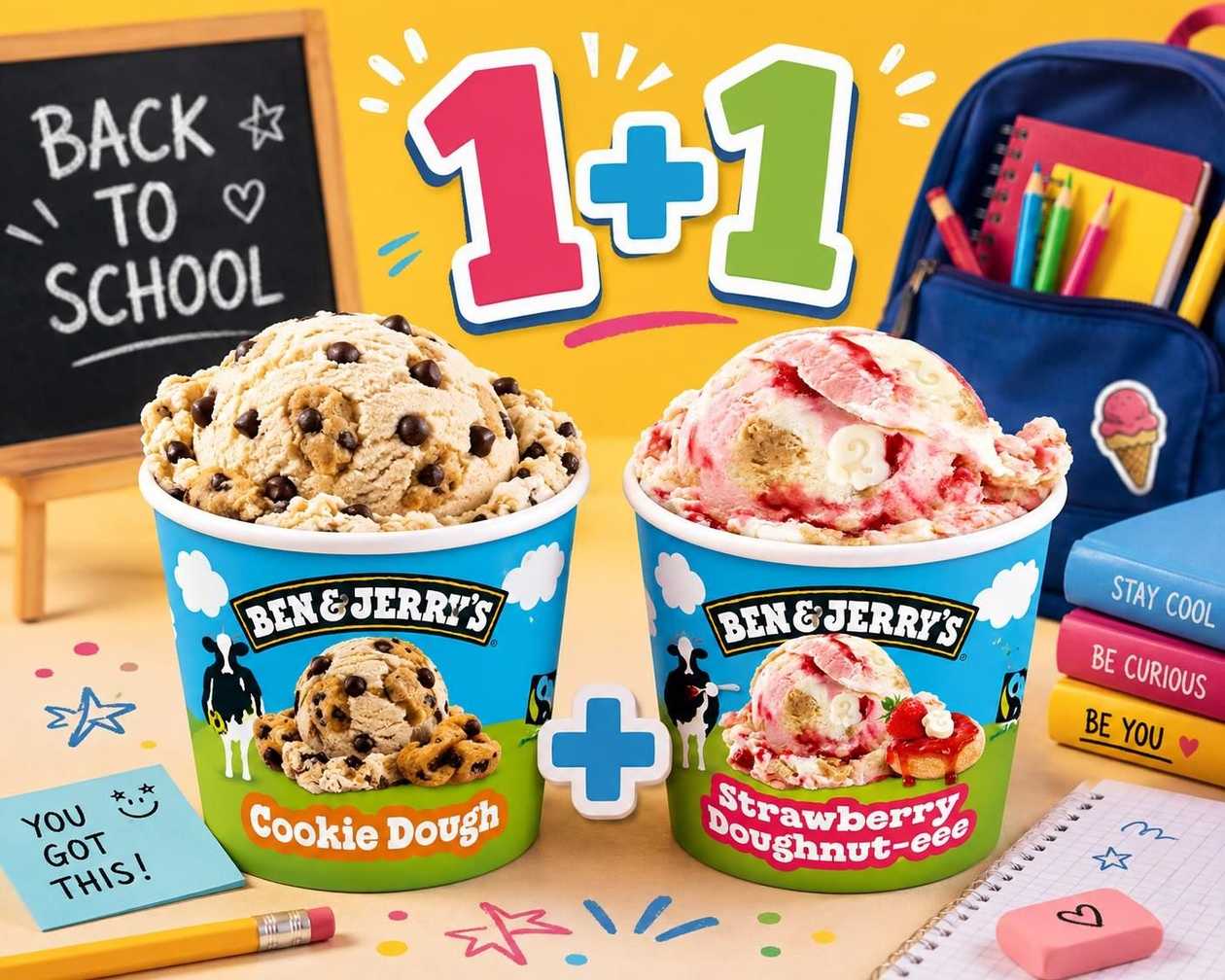 Ben&Jerry’s + Strawberry Doughnuteee nemokamai!