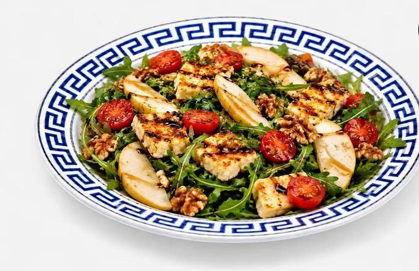 Salata cu halloumi