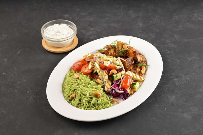 Chicken and Halloumi Power Bowl