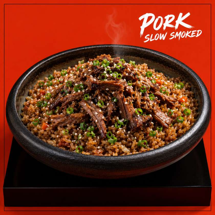 Rice with Pulled Pork