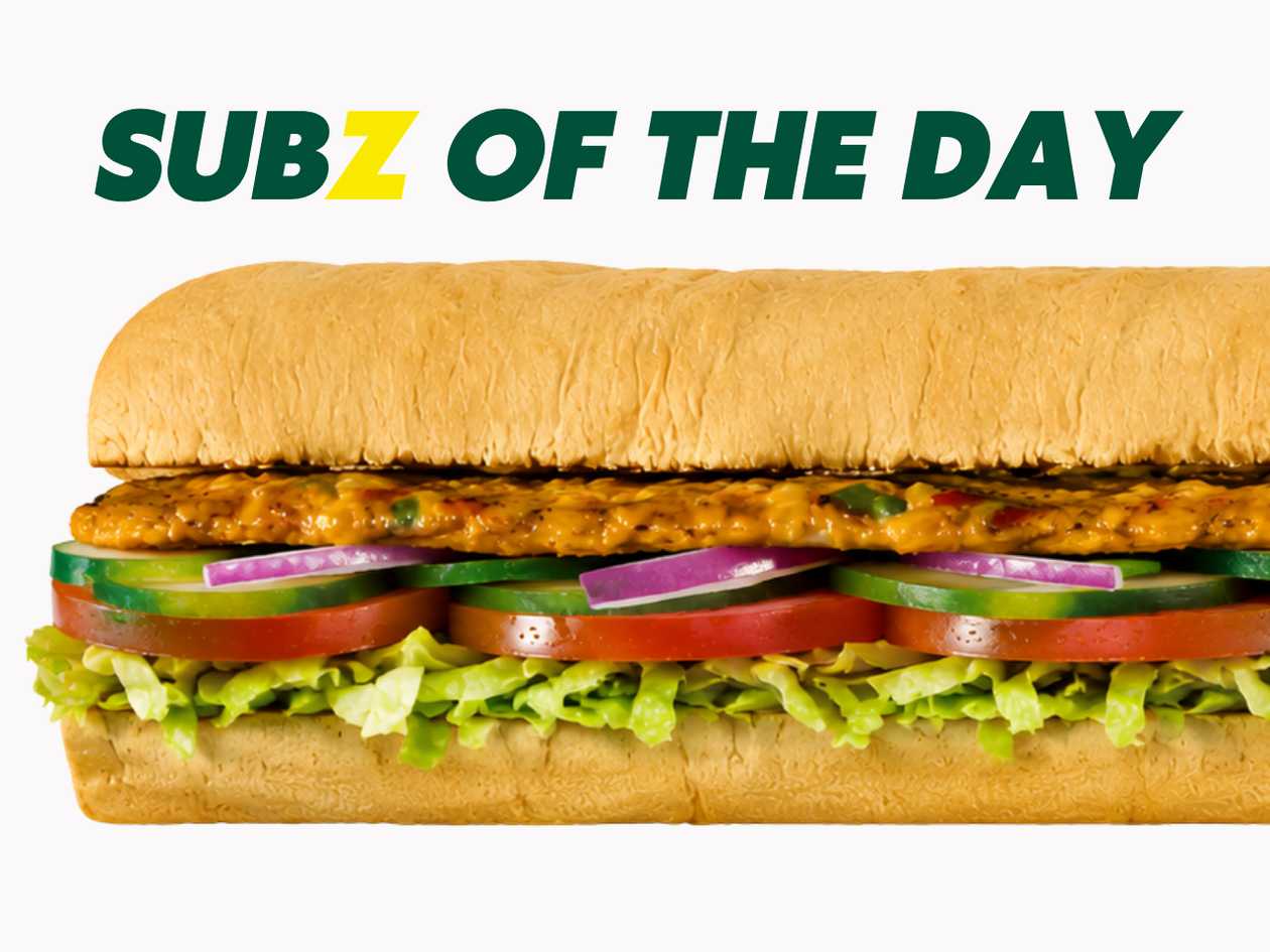 Crunchy Veggie 6" SUBZ of the Day