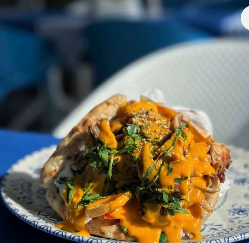 Cheese gyros la pită
