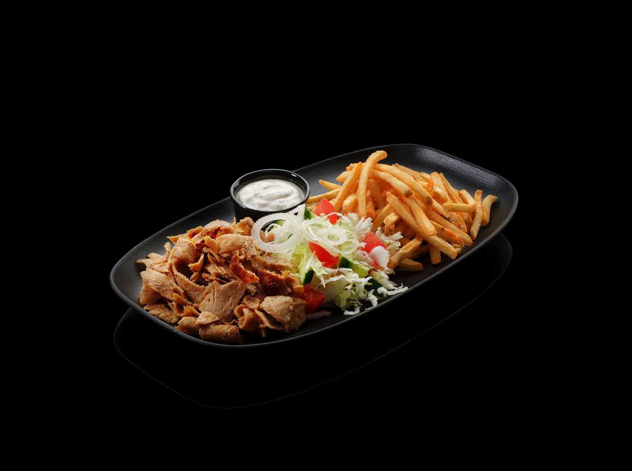 Kebab on a plate