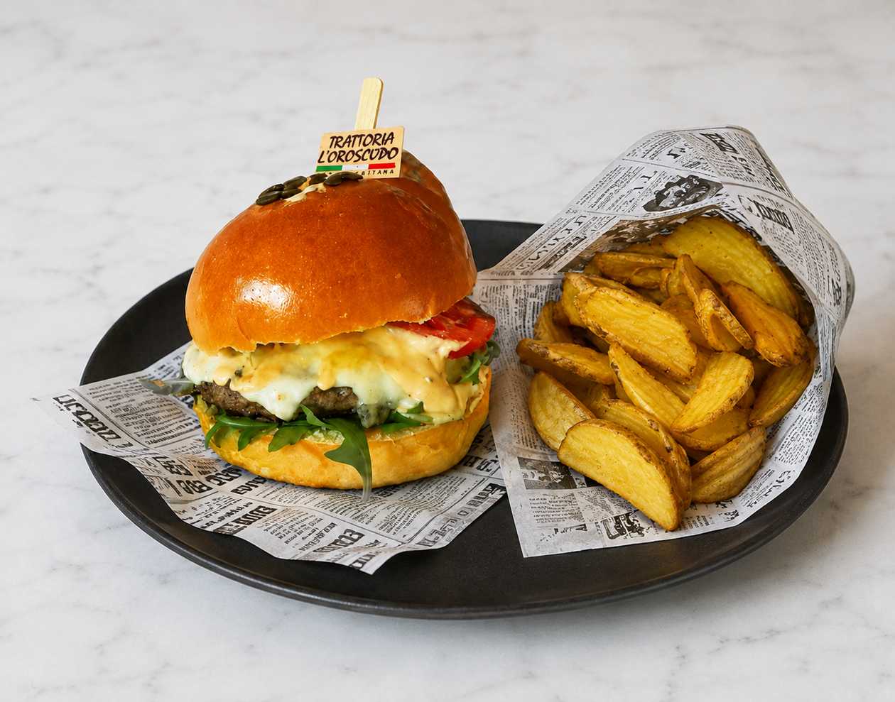 MENIU BURGER CLASIC + CARTOFI PRAJITI