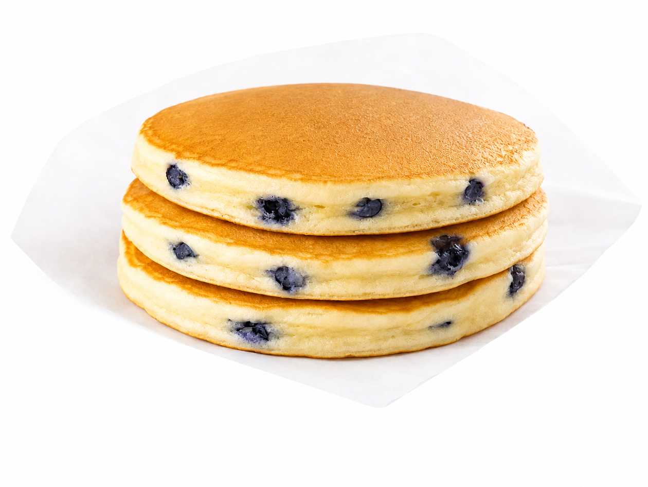 Trio pancakes blueberry (simple)