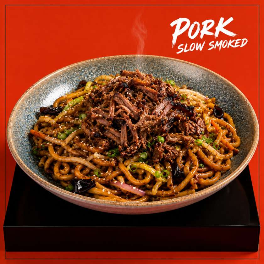 Noodles with Pulled Pork