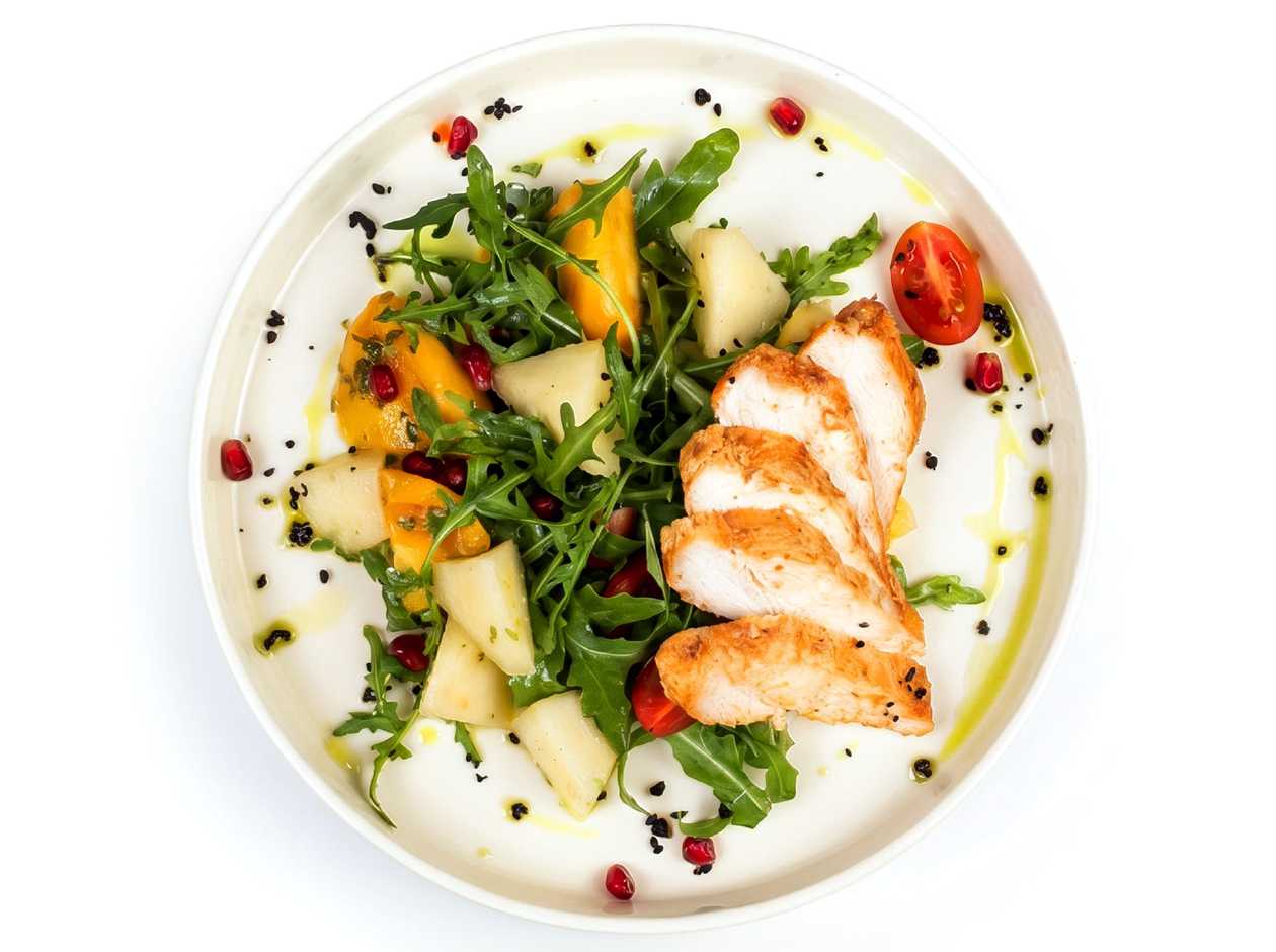 Melon and Chicken Salad