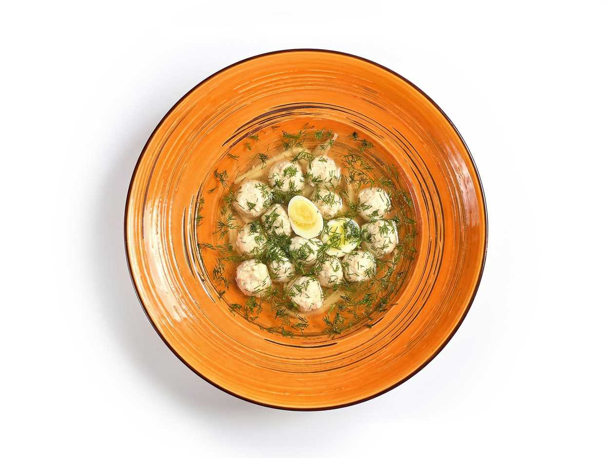 Chicken broth with meatballs (300g)