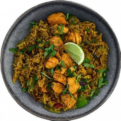 Curry Salmon Fried Rice
