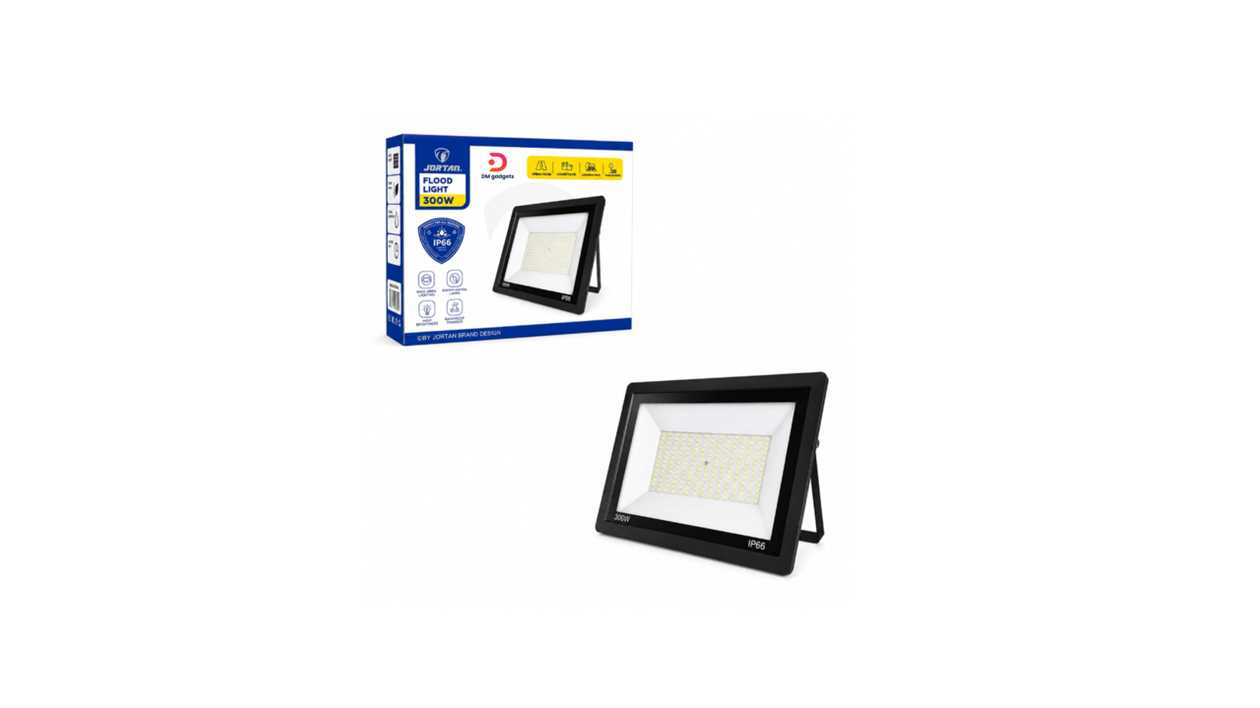 #403EL1#Jortan®300W Outdoor LED Floodlight, IP66 Waterproof