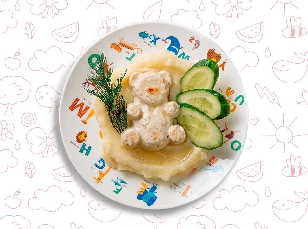 Котлетка куряча з картопляним пюре (150/50/75)