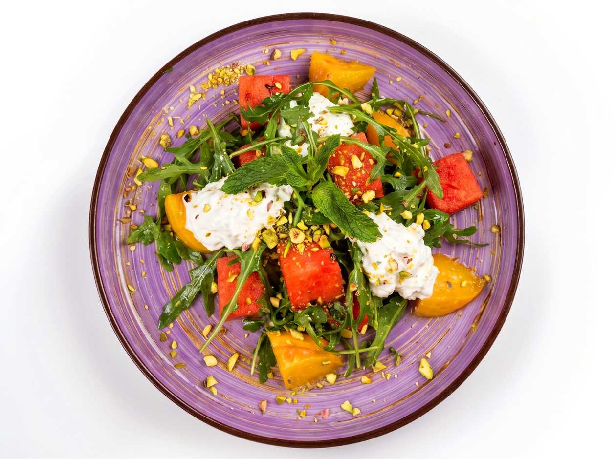Watermelon and Stracciatella Salad