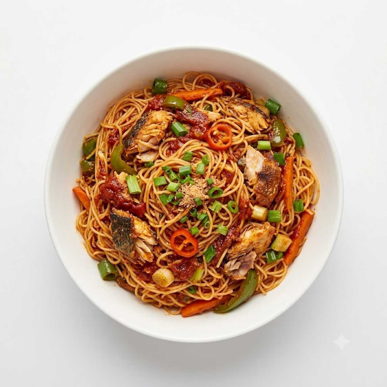 Fish Singapore Noodles