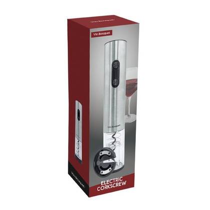 Electric Metal Corkscrew with Batteries Vin Bouquet FID 469
