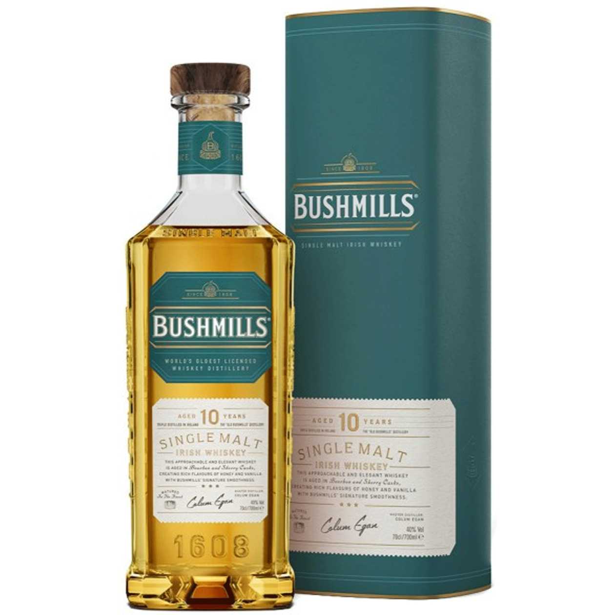 Bushmills 10 Year Old Single Malt Whiskey