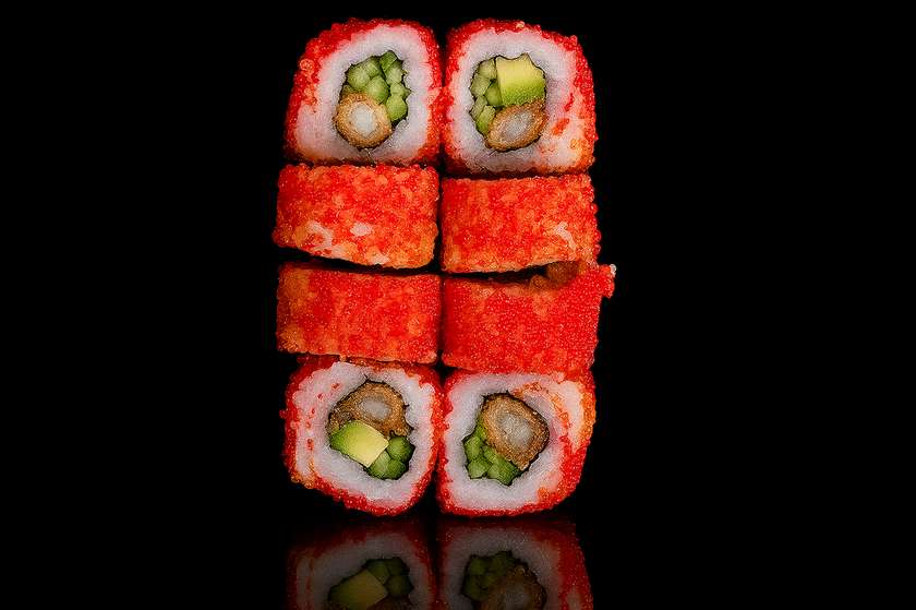 California Tobiko Ebi Tempura Roll