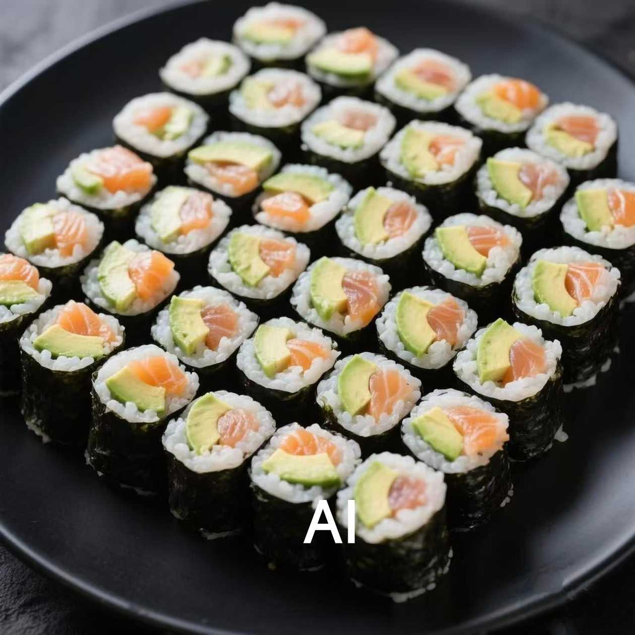 Avokádo a lososa maki set 32ks 🍣🍣🍣🍣🥑🥑🥑🥑