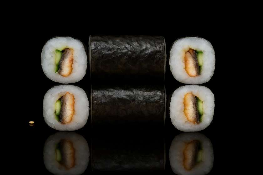 Unagi Kabayaki Hosomaki with cucumber