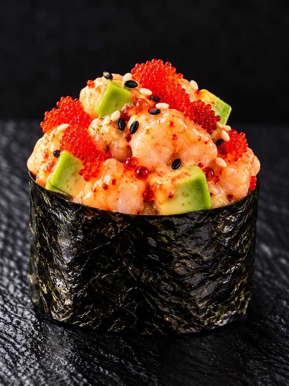Spicy Shrimp Gunkan