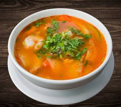 TOM YUM z Krewetkami