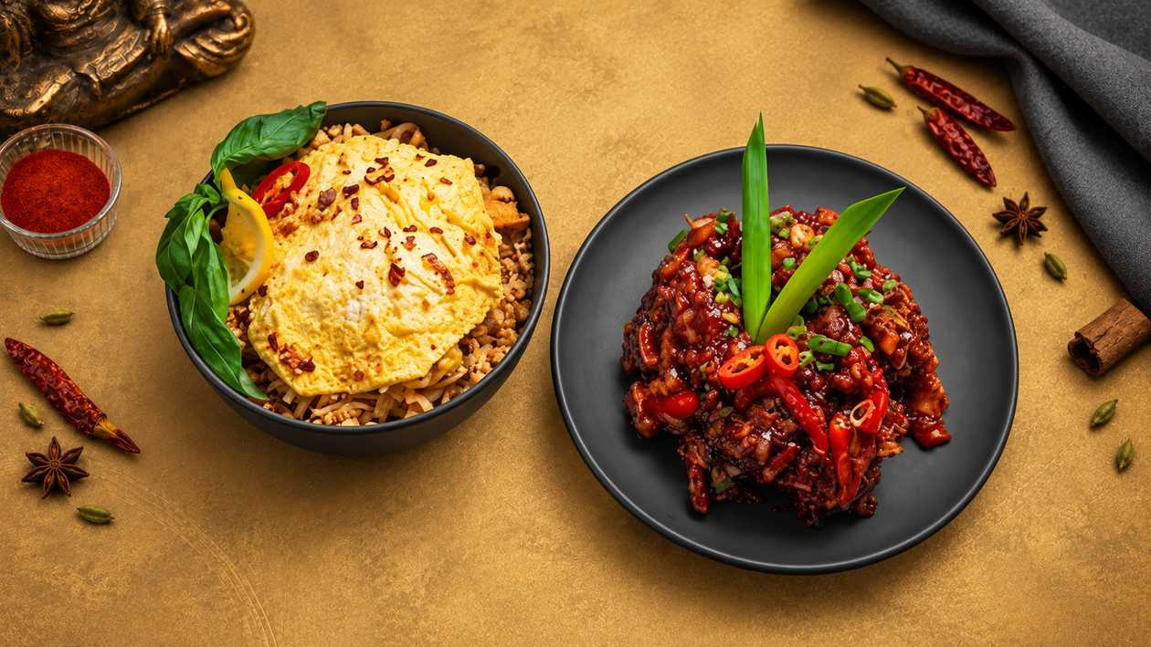 Pad Thai & Crispy Chilli Chicken 🌶️