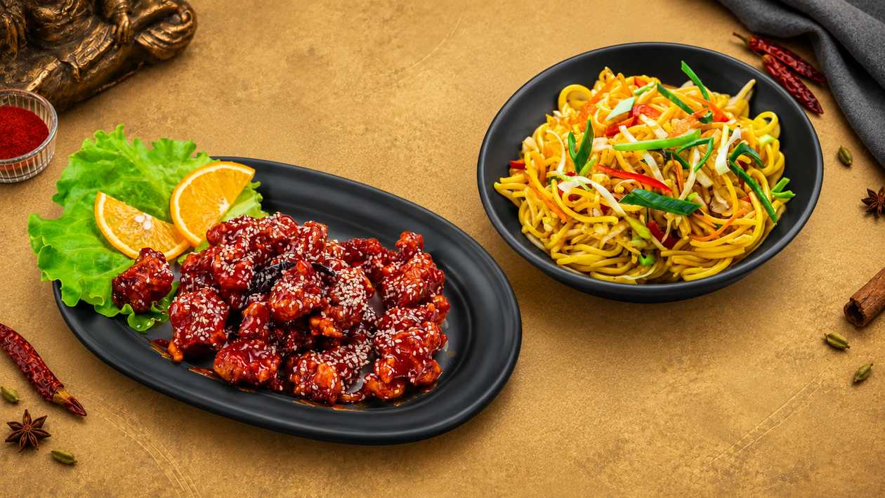 Honey Chicken & Chicken Noodles