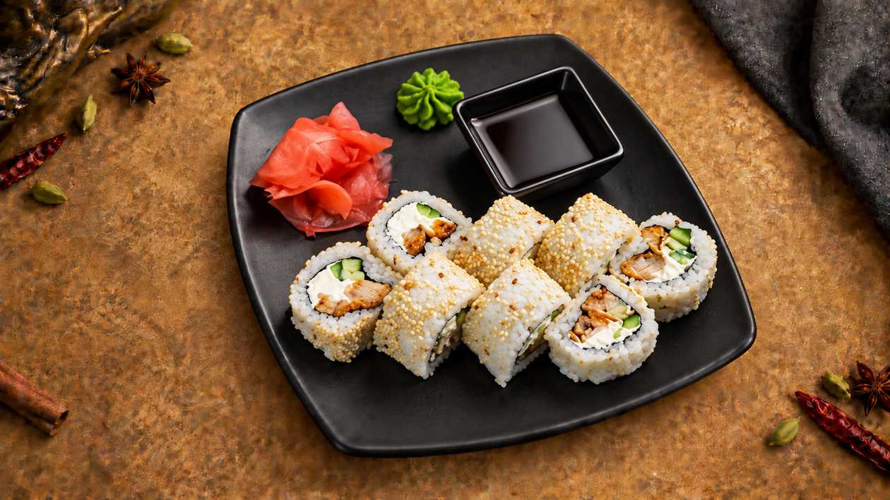 Chicken sushi 8pc