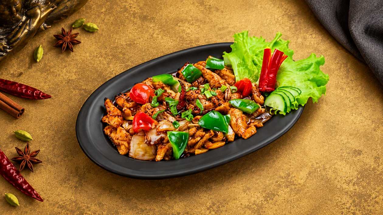 Szechuan Pork + Chicken Noodles