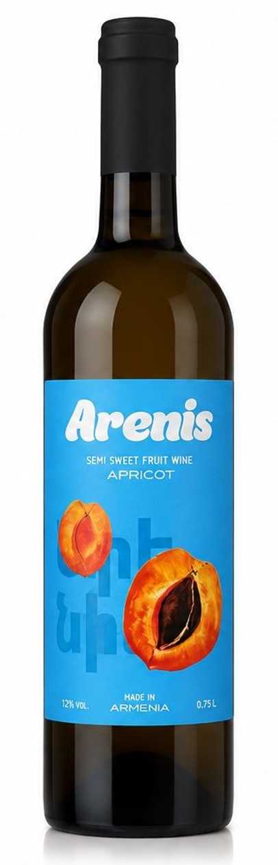 ARENIS APRICOT Semi Sweet Fruit Wine 0.75L 12%