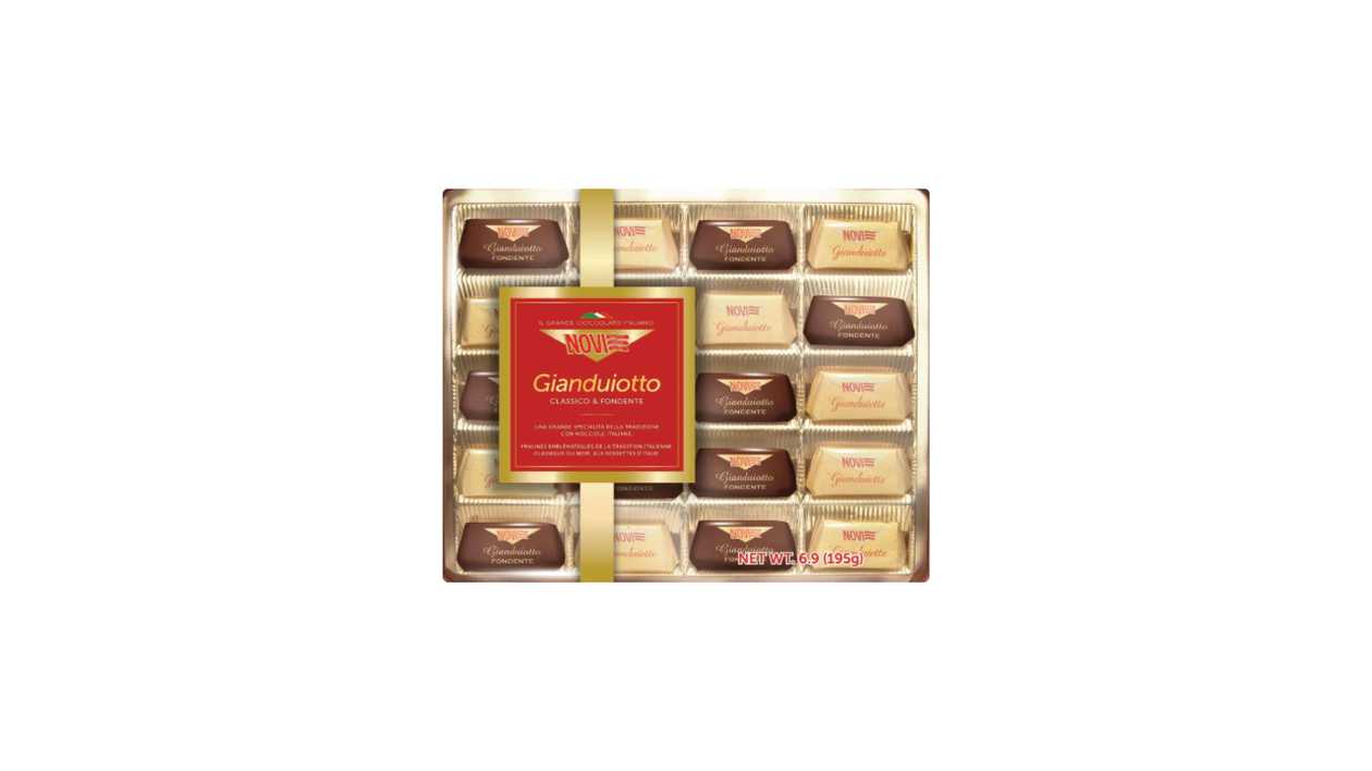 NOVI CHOCOLATES GIANDUIOTTO 195GR - CRISTAL 3332