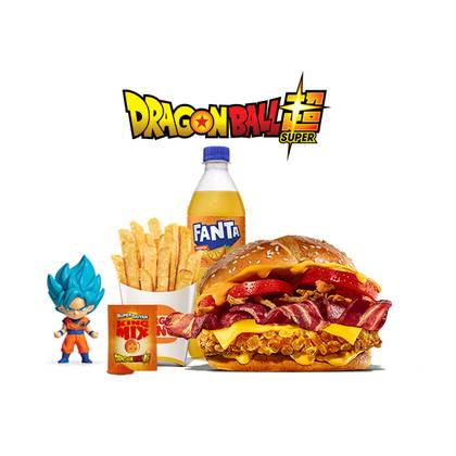 Bacon Cheddar Crispy Super Saiyan Duo Meal with Figure