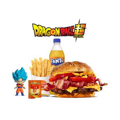 Bacon Cheddar Super Saiyan Duo Menu with Figure