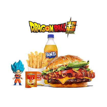 Steakhouse Super Saiyan Menu with Figure
